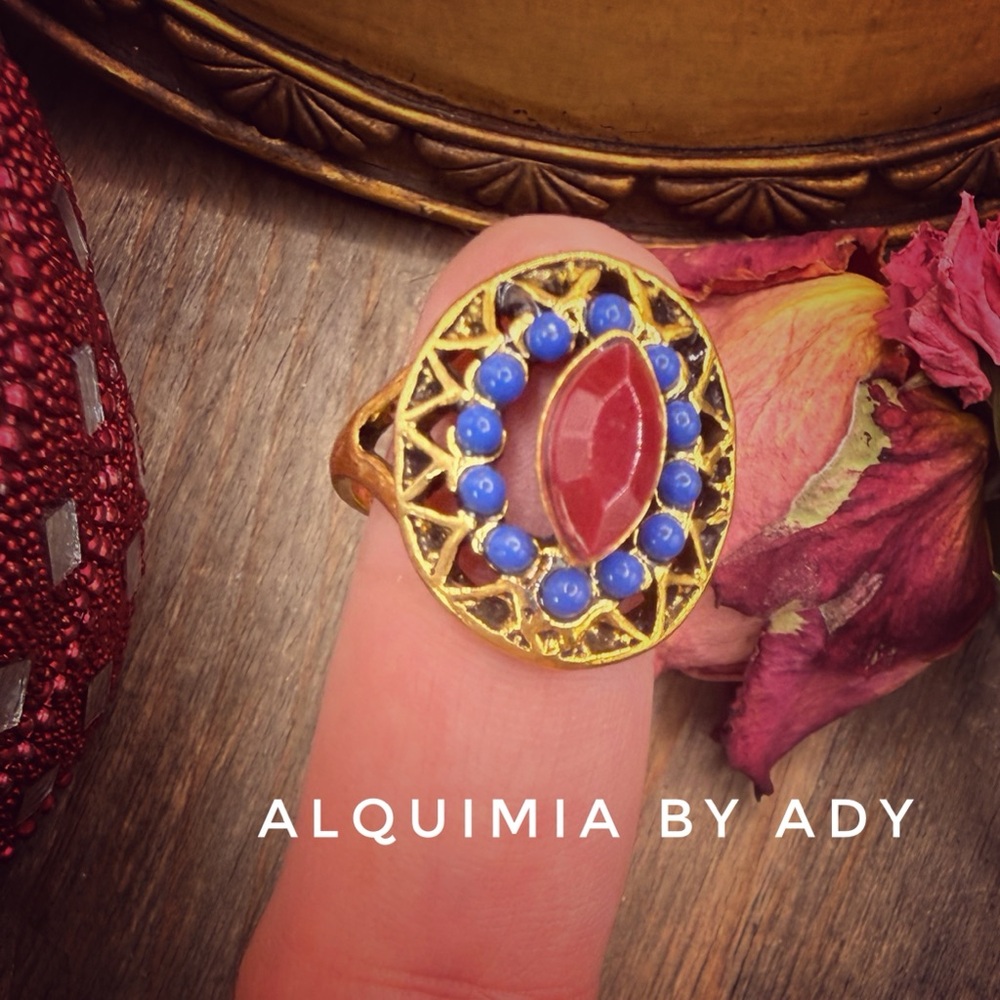 Alquimia Gold VINTAGE STYLE + VICTORIAN ring